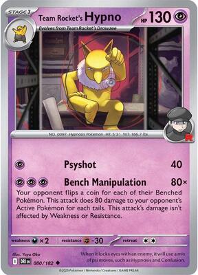Team Rocket's Hypno [Reverse Holofoil]