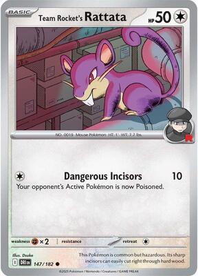 Team Rocket's Rattata [Reverse Holofoil]