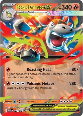 Mega Camerupt ex - 022/132 [Holofoil]